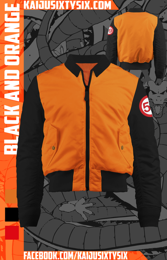 Black and Orange Bomber Jacket! [Pre-Order]